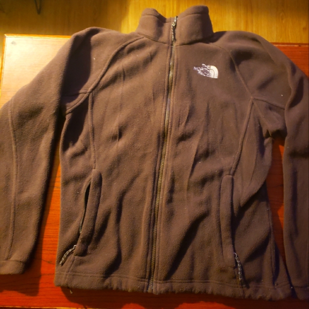 The North Face woman's small brown fleece jacket